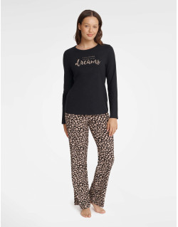 Piżama Gino 40935-99X Czarna