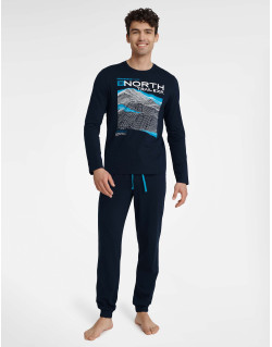 Piżama Icicle 40953-59X Granatowy