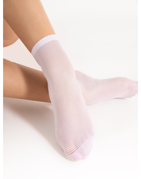 Skarpetki Anna 20 Den White