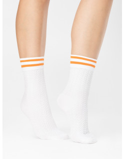 Skarpetki Player 80 Den White-Orange
