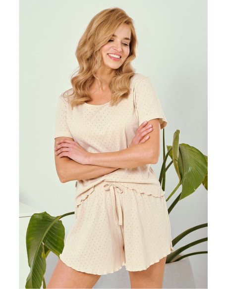 Piżama Tiffy 3328 Beżowa
