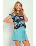 Taro Piżama Jodie 3331 Granatowo-Turkusowa