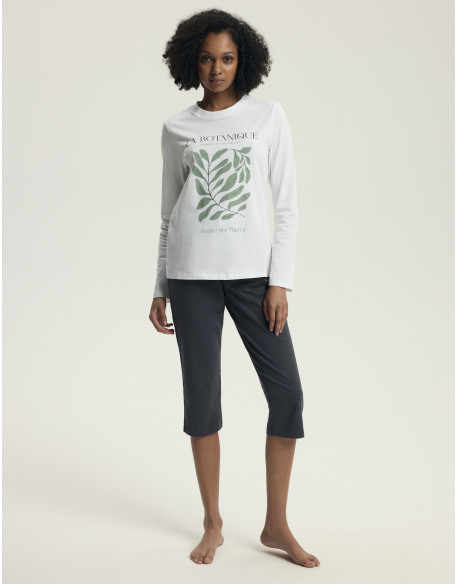 Piżama Danna 43686 Ecru