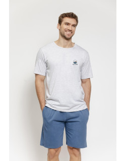 Piżama Gabriel 3576 Szary Melanż