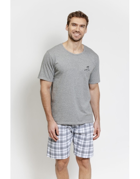 Piżama Eliot 3583 Szary Melanż