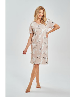 Koszula nocna Flora 3538 Jasny Beż