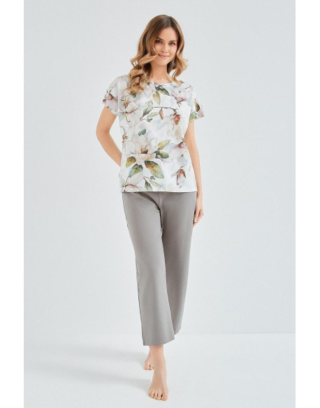 Piżama Diana 3607 Biała