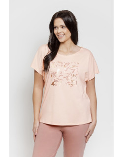 Piżama Valentina Maxi 3570 Morelowa