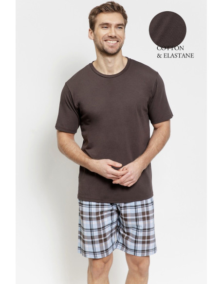 Piżama Marcello 3578 Brązowa